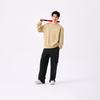 MLB MONOGRAM Collection Boston Red Sox SS25 Crew Neck Sweatshirt Unisex Light Beige Yellow 3AMTM0451-43BGL