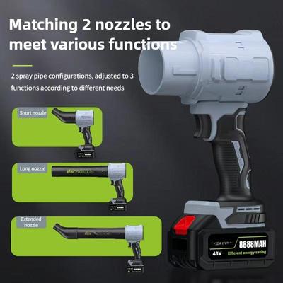 Ручной высокомощный фен Литий-ионный мощный турбовентилятор Беспроводной портативный электрический воздуходув