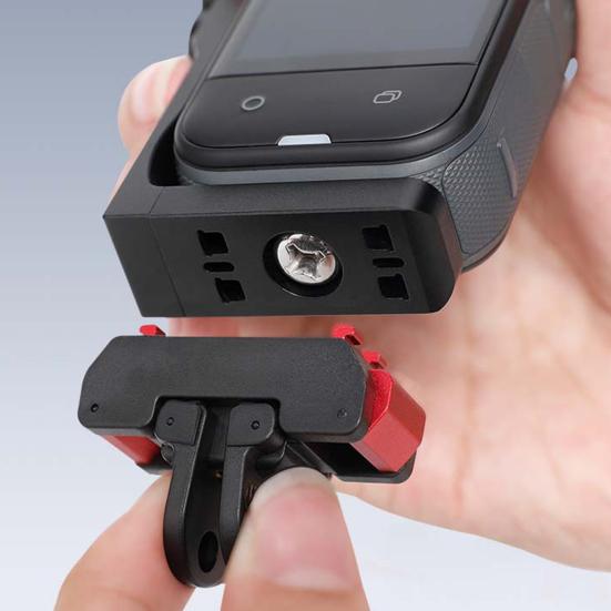 Горизонтальный кронштейн для экшн-камер Insta360 X3/X4/X5 из алюминиевого сплава, L-образный кронштейн с углом 90 градусов и поперечным креплением, с отверстием для винта 1/4 дюйма.