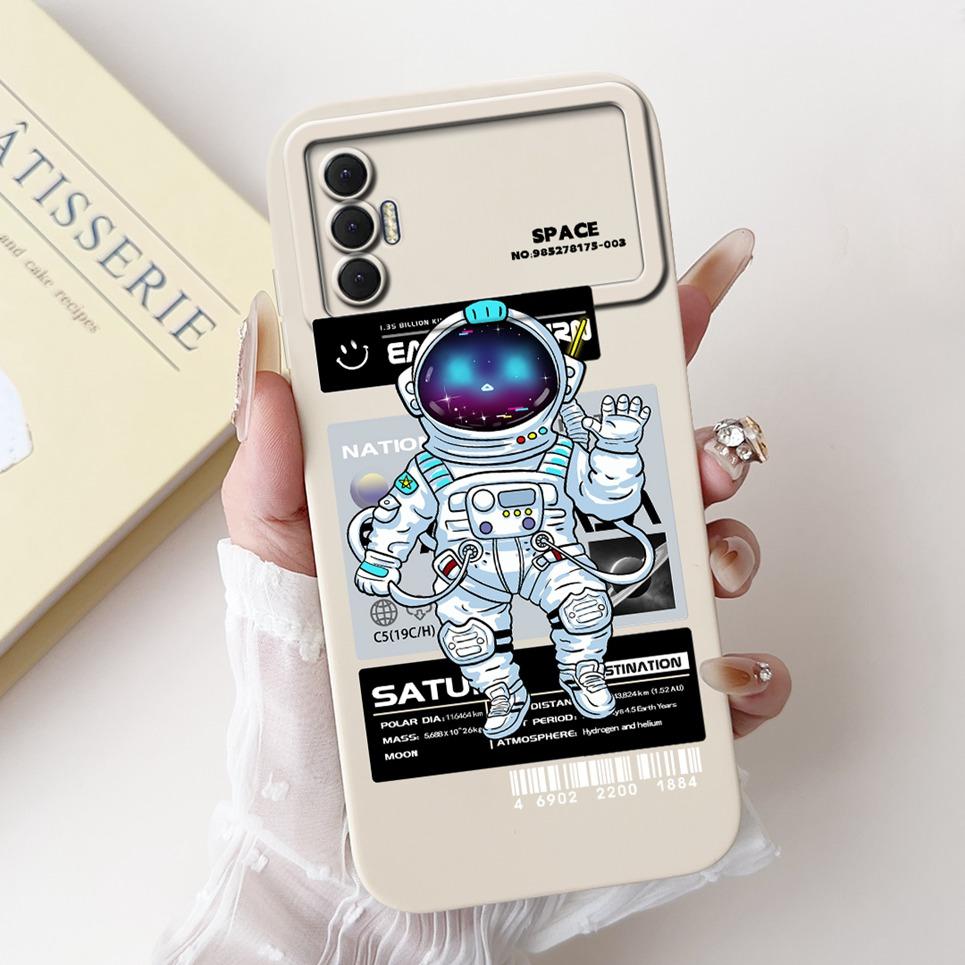 For Tecno Spark 8P Case Cute Astronaut Cartoon Panda Dragon Cover for Tecno Spark 9T India KG7H Spark8P Capa Funda Soft Silicone