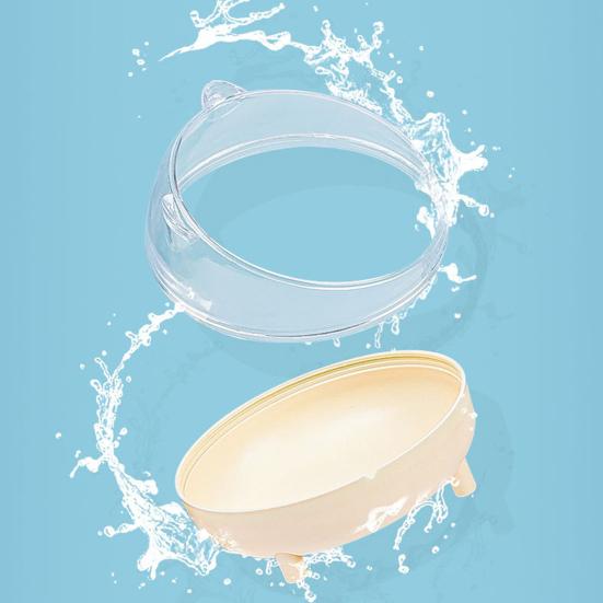 Ванна для хомяка, устойчивая к падению, симпатичная форма, легко моется, панорамная, прозрачная, большая подставка, двойного назначения.