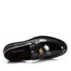 Новые мужские лоферы без шнуровки из натуральной кожи - Business Casual, с круглым носком, цельные, британский стиль, лакированные, для всех сезонов.