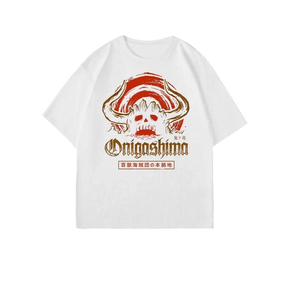 Аниме Кайдо Футболка Мужская Женская С коротким рукавом Хлопковые Футболки Американский Винтаж Y2k Футболка Летние Топы Унисекс Уличная Одежда Мужская Одежда