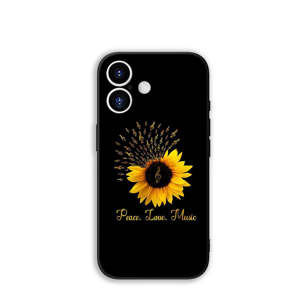 for Samsung Galaxy A07 A13 A12 A23 A42 A50 A51 A52 A53 A70 A71 A72 A21S A04 Note 20 9 8 10 Phone Case Sunflower Flower Yellow
