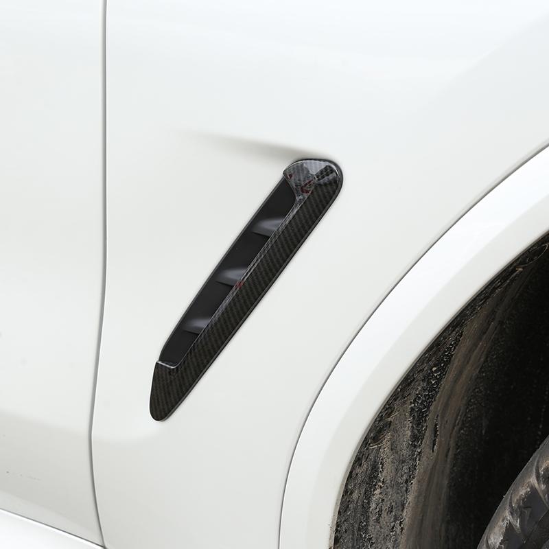 Для BMW X3 G01 X4 G02 2018- автомобильный стиль Piano Black Fender боковая крышка воздухозаборника декоративная наклейка