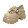 Модные женские лоферы Обувь На все случаи жизни Женская обувь Клоги Платформа Слипоны Летние Новые Удобные Платье Криперы Весна На шнуровке