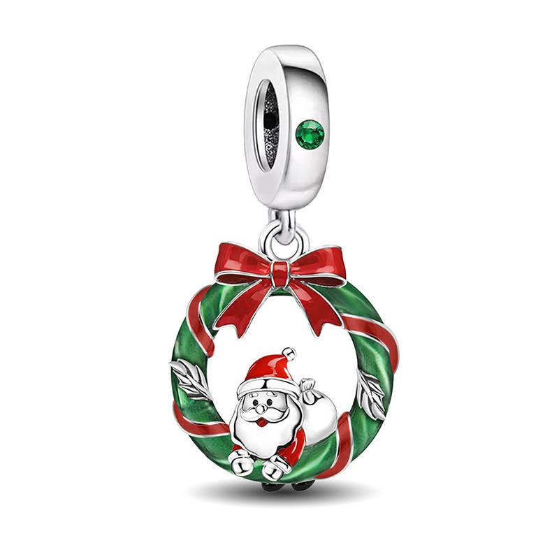 Медь Классический Колокольчик Рождественская Елка Рождественская Серия Шарм-Бусина Подходит Для Изготовления DIY Браслетов Подарок Высококачественной Ювелирии