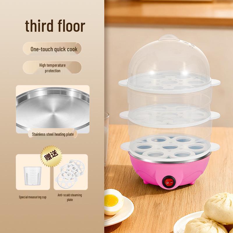 Automatic Egg Cooker: Multifunctional Steamer with Auto Power-Off for Perfect Breakfast Eggs