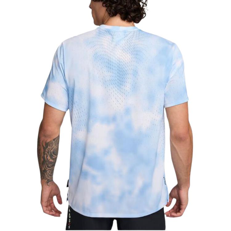 Nike Dri-FIT ADV Run Breathe Short Sleeve Crew Neck T-Shirt Men's Blue White HJ4149-422