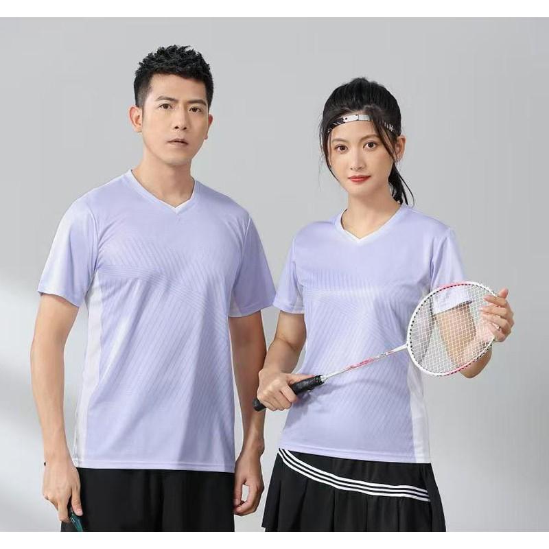 Quick-Dry Badminton Shirt Men Women Kids Students Lightweight Sport Top Breathable Training Tee