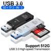 Устройство для чтения карт USB 3.0 2.0 на Micro SD TF Адаптер для чтения карт памяти Высокоскоростной кардридер 2-в-1 для телефона, ПК, ноутбука Аксессуары