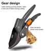 Секатор с ультра острыми лезвиями, эргономичной ручкой, предохранительным механизмом, многоцелевой ручной секатор, садовые ножницы