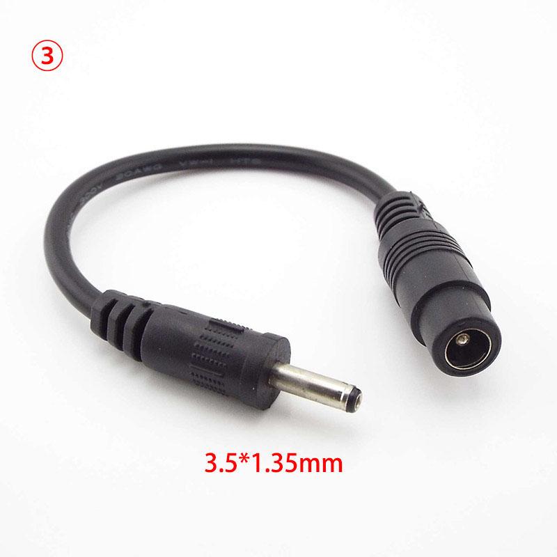5.5x2.1mm DC Female To 5.5 3.5 4.0 Male Connector 5.5 2.1 5.5x2.5 3.5x1.35mm 4.0x1.7mm Type C Cable Cord Converter Extend Plug