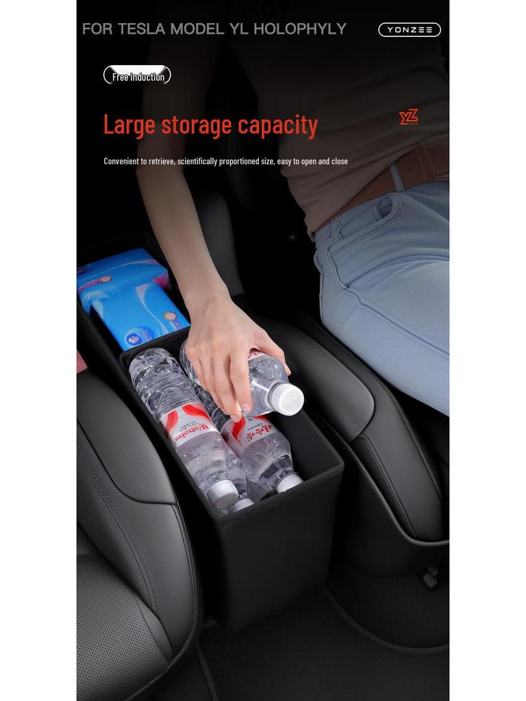 Tesla Model Y Six-Seater Aisle Seat Storage Box - Interior Accessory