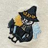 Moomin Snufkin Embroidered Big T-Shirt Beige Kesacak Series