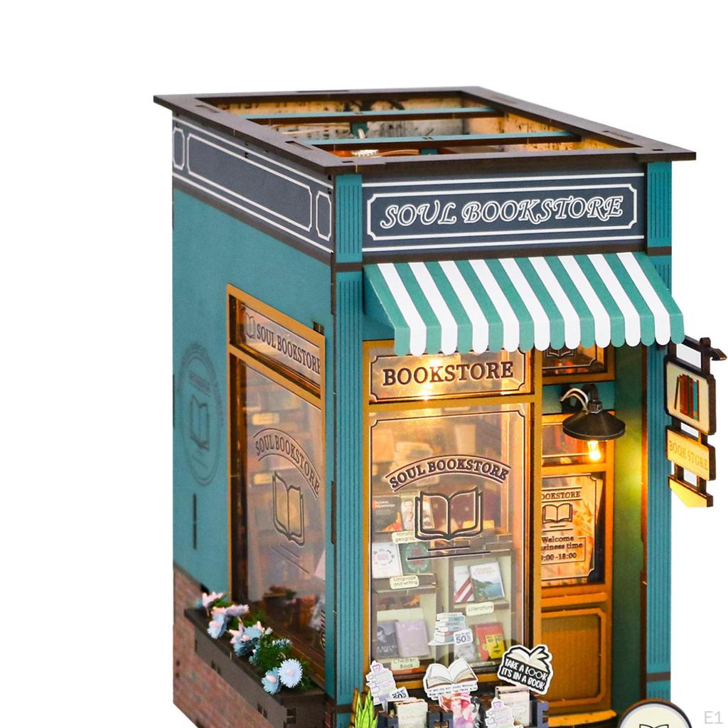 Wooden Miniature Dollhouse Kits Room Box with Furniture and Ornaments Fashion Desktop Decoration 3D