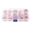 150pcs Metric 15 Sizes Copper Flat Washers Gaskets Assortment Set Kit With Box