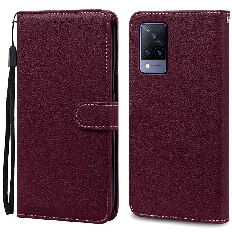 Для чехла Vivo V21 Vivo V21 5G Кошелек Флип Кожаный Чехол Для Vivo V2050 V2066 V2108 Vivo V 21 Задняя Крышка Для Корпуса Vivo V21 5G
