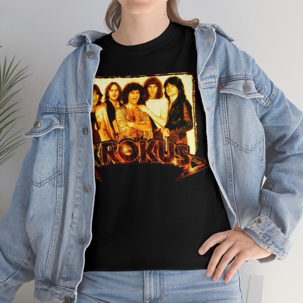 KROKUS 1981 Хэви-метал Унисекс Футболка из плотного хлопка Унисекс