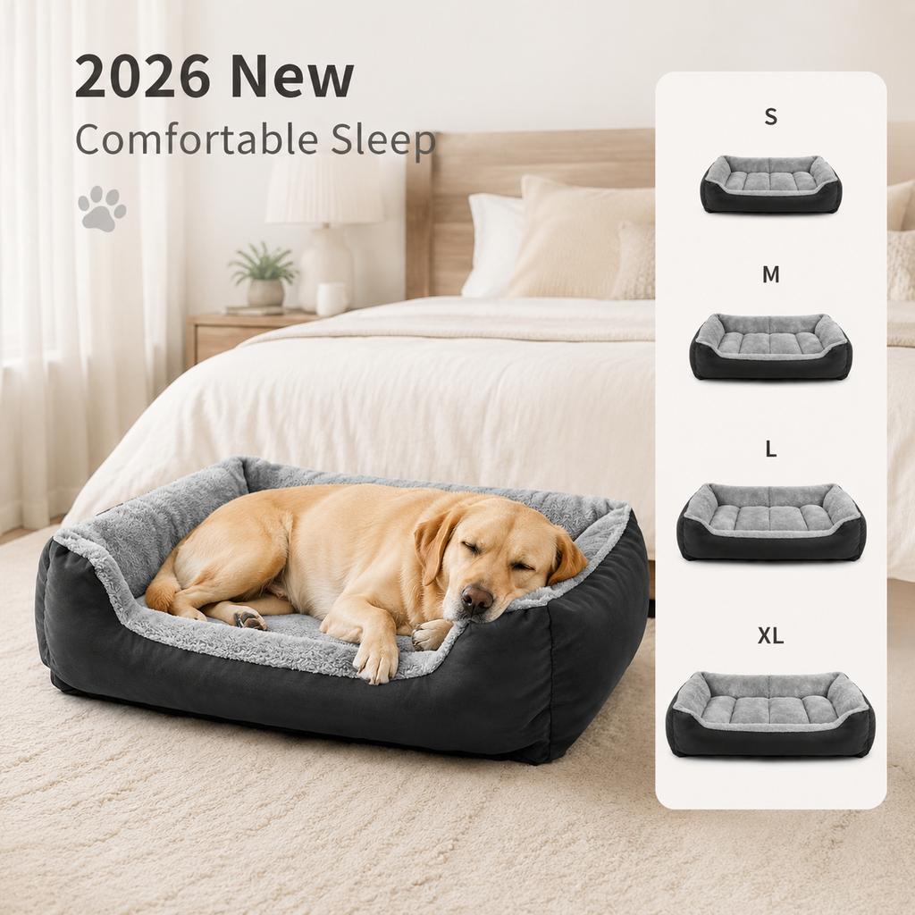 Dog Bed Small, Medium and Large‑Size Dogs, Modern Simple Warm Dog Mat, Pet Bed Supplies, Overlock Stitching.Machine washable