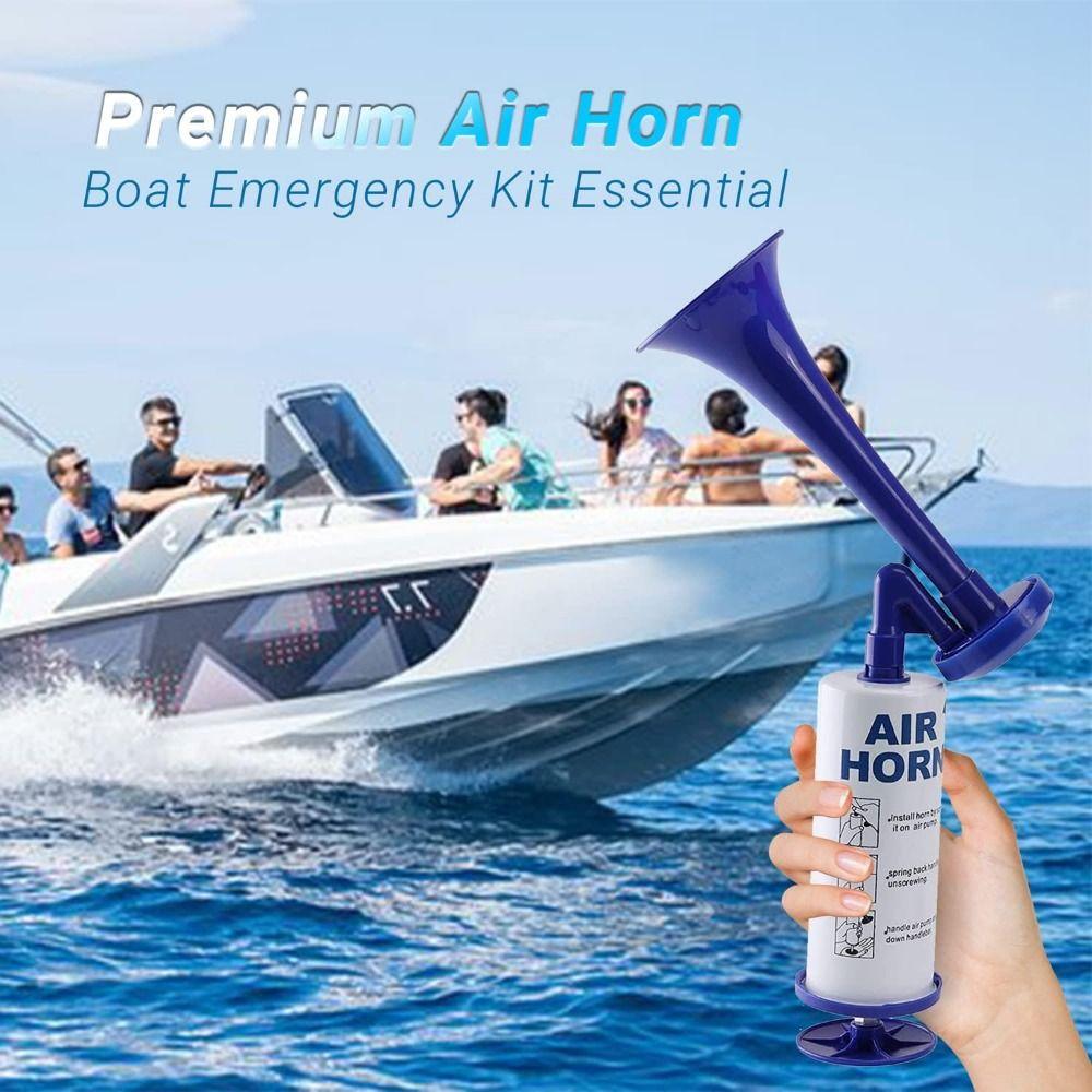 Hand Pump Loud Noise Maker Handheld Alarm Marine Signal Safety Air Pump Horn Graduation