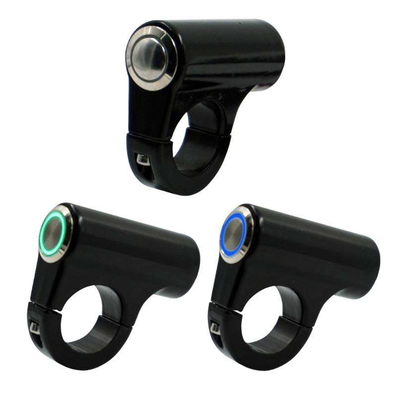 Motorcycle Handlebar Switch 7/8" 22mm Motorbike Handlebar Control Push Button Switch Power Start Switch Waterproof