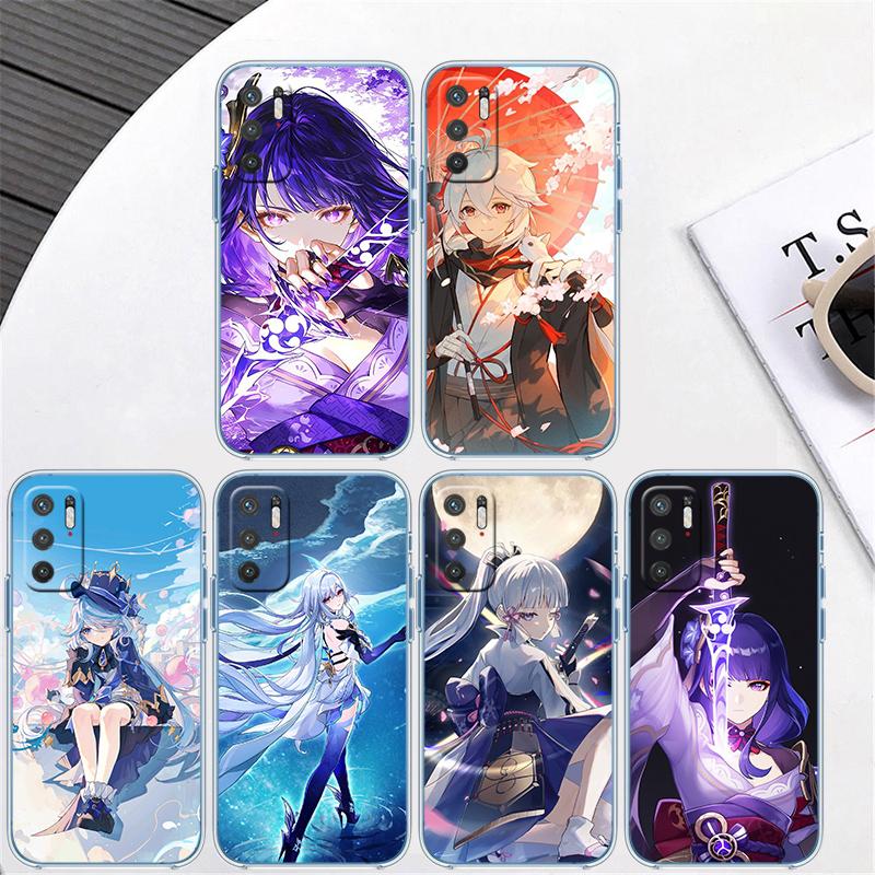 RA14 Genshin Impact Прозрачный чехол для телефона для Samsung Galaxy A04 A04S A14 A23 A34 A54 M23 M33 M52 M53
