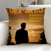 popular singer Luke Bryan Cushion Cover Soft  EasyWash Pillow Case  Versatile for Couch Bed Travel and Office
