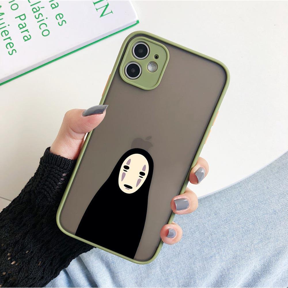 Чехол для телефона с японским аниме и забавным Тоторо для iPhone 11 12 13 14 Pro Max XR X 8 7 Plus Pro XS Mini Skin Feeling Cases Silicone Cover