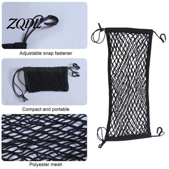 Car Seat Back Organizer Stuffed Animal Storage Net for Kids, Bedside Toy & Trunk Wall Mounted Cargo Net, 70/80cm Stretchy Double Layer Mesh