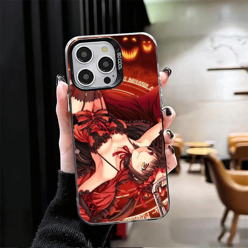 Date A Live Токисаки Куруми Мягкий чехол для телефона для iPhone 15 16 17 Pro Max 17Air 16E 14 Plus 13 12 Mini Ударопрочная задняя крышка
