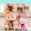 Очаровательная плюшевая пара мишек Тедди, мягкая набивная кукла панда, идеально подходит для дней рождений и свадеб