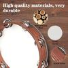 Wooden Tambourine Drum 4/6/7/8/9/10in Percussion Drum Tambourines Musical Instrument  Party
