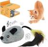 Cat Electric Irregular Obstacle Avoiding Mouse LED Light USB Easy Measures for Cats Lack of Relief [WONSAM] Игрушка, Мышь, Автоматическая, Игрушка в форме Мыши,