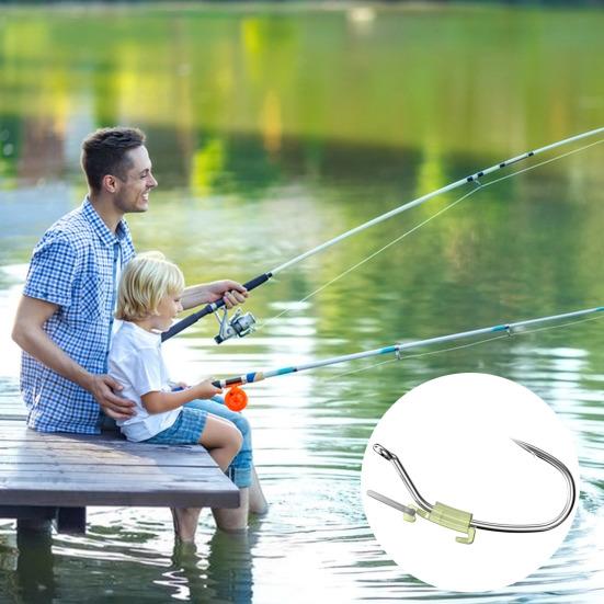 10/20/30Pcs Luminous Live Shrimp Fixing Hook Heavy Duty Metal Barbed Fishhook Freshwater Saltwater Catfish Bass Fishing Hook Fishing Accessories