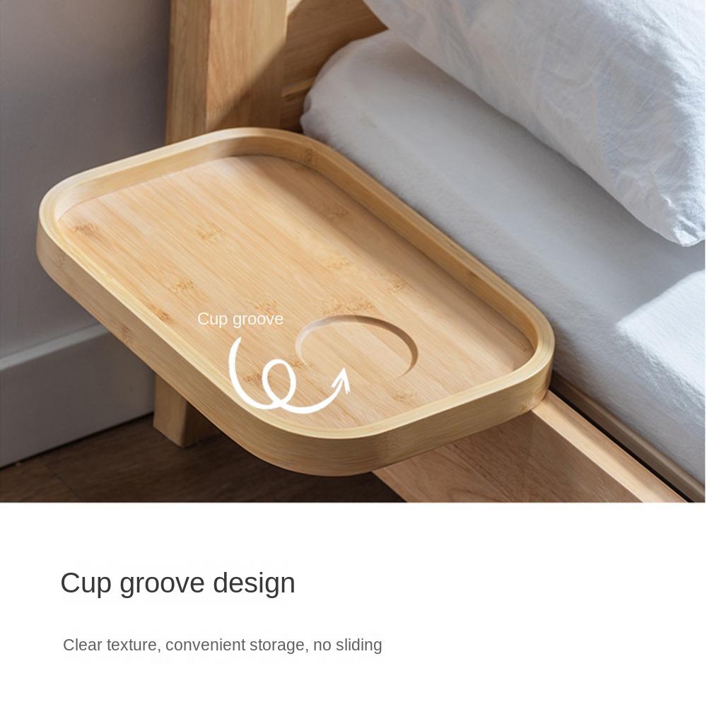 Clamp on Bathtub Side Tray Non-slip Small Side Table College Dorm Room