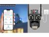 Wireless PTZ Camera with Triple Lens & Screen for Home Network Monitoring