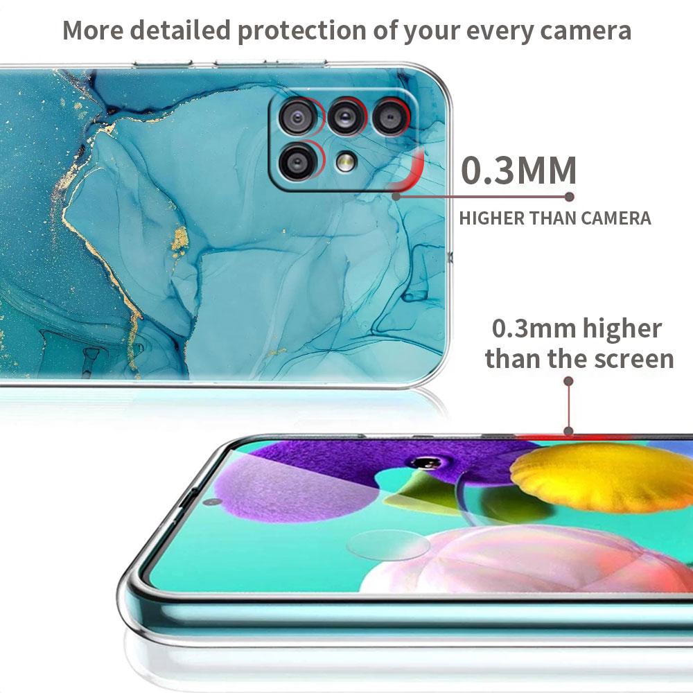 Мраморный узор 3 прозрачный чехол для Samsung Galaxy A52 A12 A51 A32 A21s A71 A32 A22 A50 A70 A31 A72 5G чехол для телефона