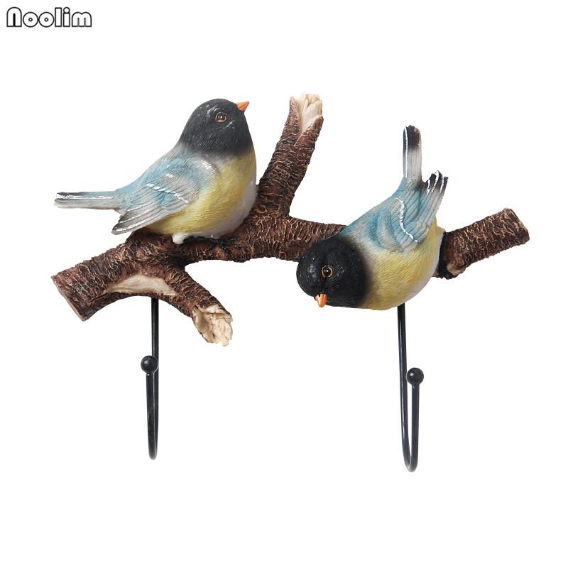 Настенный крючок для ключей и держатель для пальто в виде птицы – Креативный декор для стен в пасторальном стиле для прихожей и дома