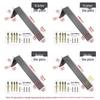Jingu Lao Heavy-Duty Cold-Rolled Steel Triangle Shelf Bracket