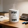 Керамическая кофейная кружка юмористическая Дерек минималистичная чашка для чая и горячего шоколада креативный подарок для дома и офиса