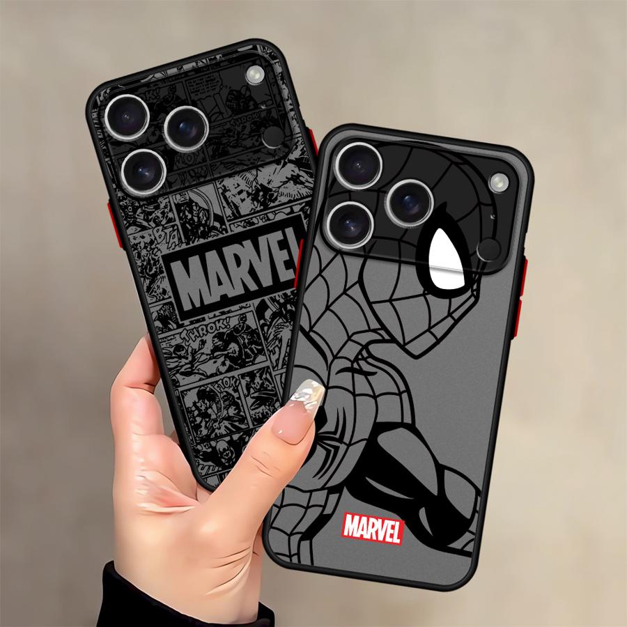 Крутой чехол для телефона Marvel Человек-паук для Apple iPhone 16e 15 16 14 Plus 13 Mini 12 13 11 17 Pro Max 17 Air XS Max 7 8 Мягкий чехол
