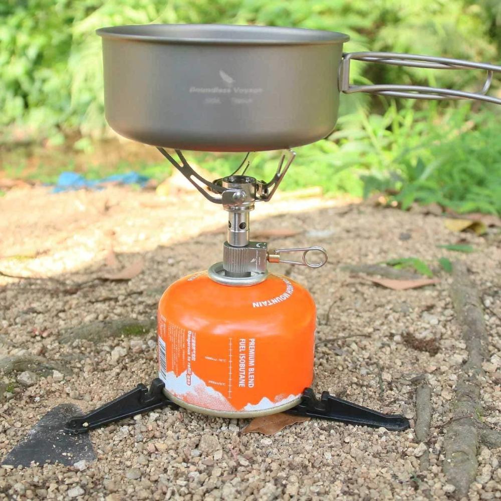 Anti Dumping Camping Foldable Stove Base Holder Gas Canister Stand Can Tank Tripod Bottle Shelf