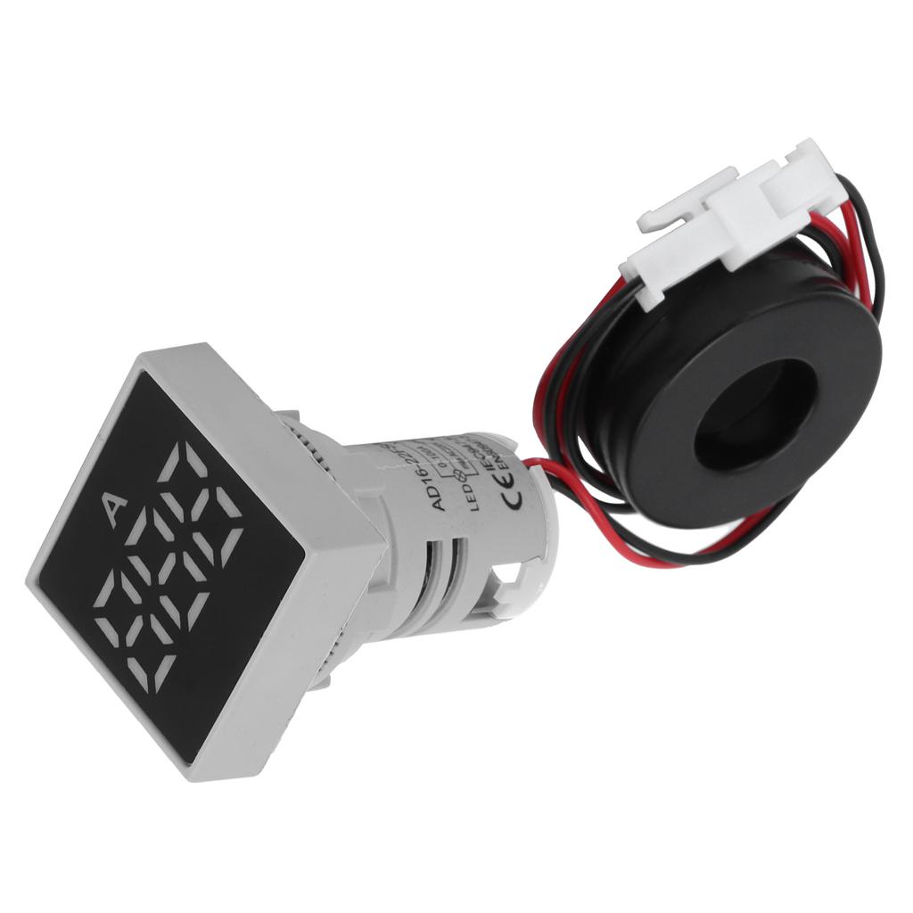 Digital Current Meter Matte Panel Ammeter Signal Indicator Light AC 220V AD16?22FSA