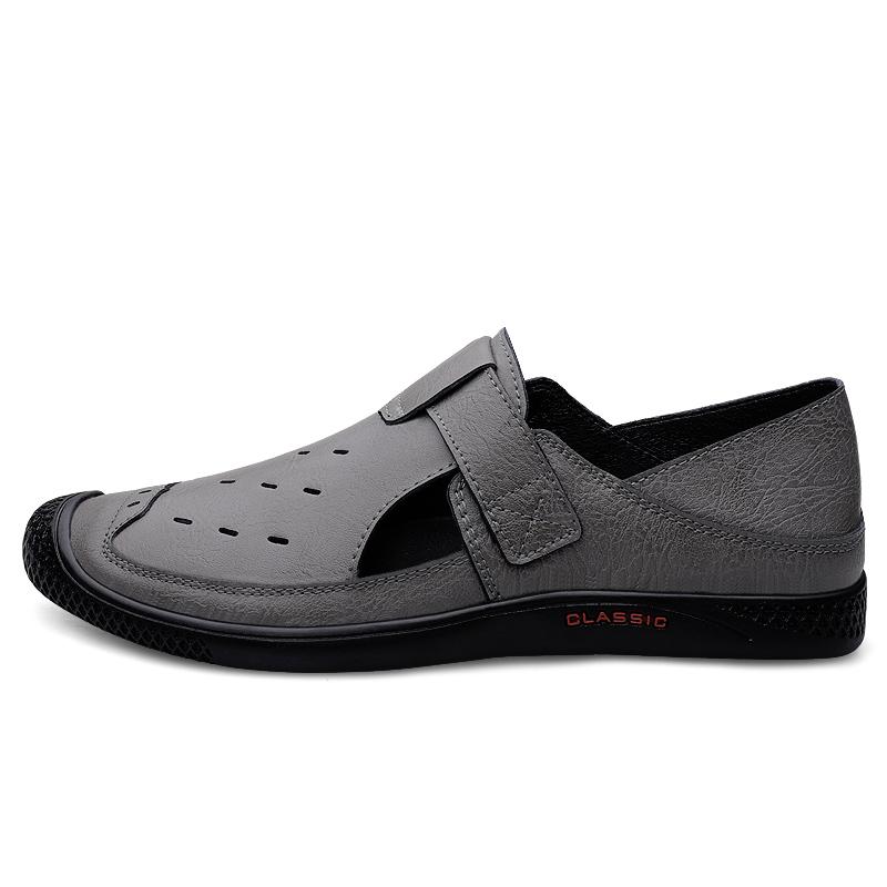 Man Shoes Genuine Leather Men Casual Shoes Mens Breathable Slip On Black Driving Shoes the Summer Shoes