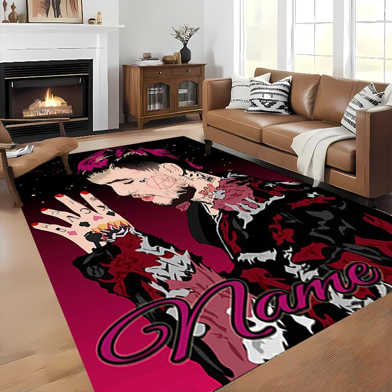 Custom personalization Lil Peep Area Rug - Perfect For Kitchen, Bathroom,Laundry Room Decor Large Size Available,Gift All Seasons
