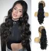 Synthetic Clip In Loose Curly Ponytail Wig High Temperature Fiber Extensions Easy To Wear Ponytail For Women Cosplay Party Wear