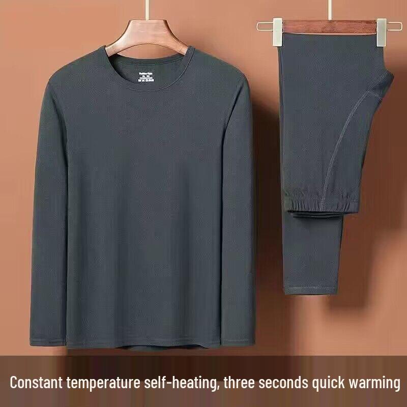 Унисекс Двусторонний Бархатный Теплый Комплект - Идеален для Осени, Зимы и Весны в качестве Уютного Базового Слоя.