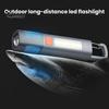 Светодиодный фонарик, супер яркий, высокий люмен, 3 режима освещения, телескопический, масштабируемый, перезаряжаемый через USB, компактный водонепроницаемый походный фонарь