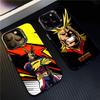 Чехол для телефона Anime Academia All Might для 17 Air IPhone 16 Pro Max 15 14 Plus 12 13 X XS Max 11 Цветной Серебристый Чехол